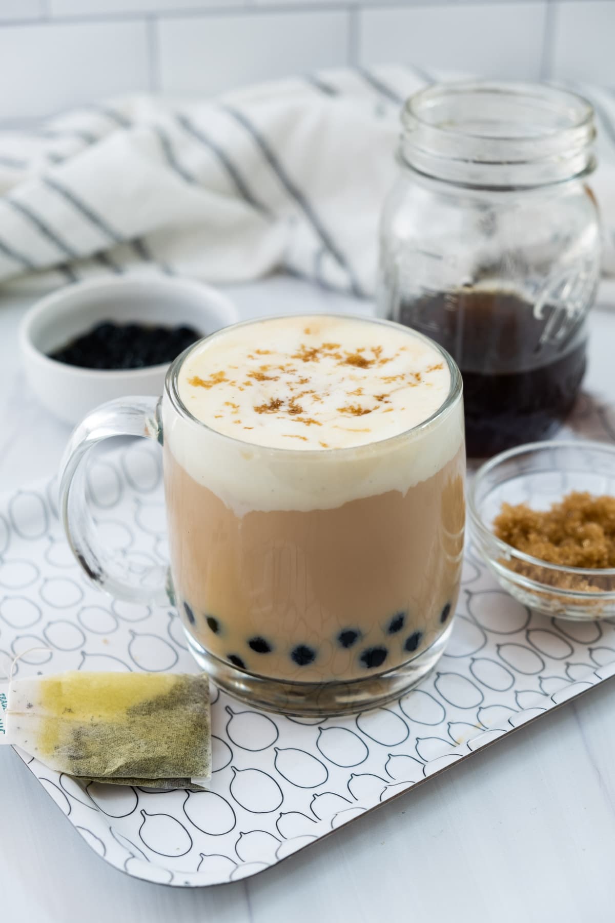 hot boba tea