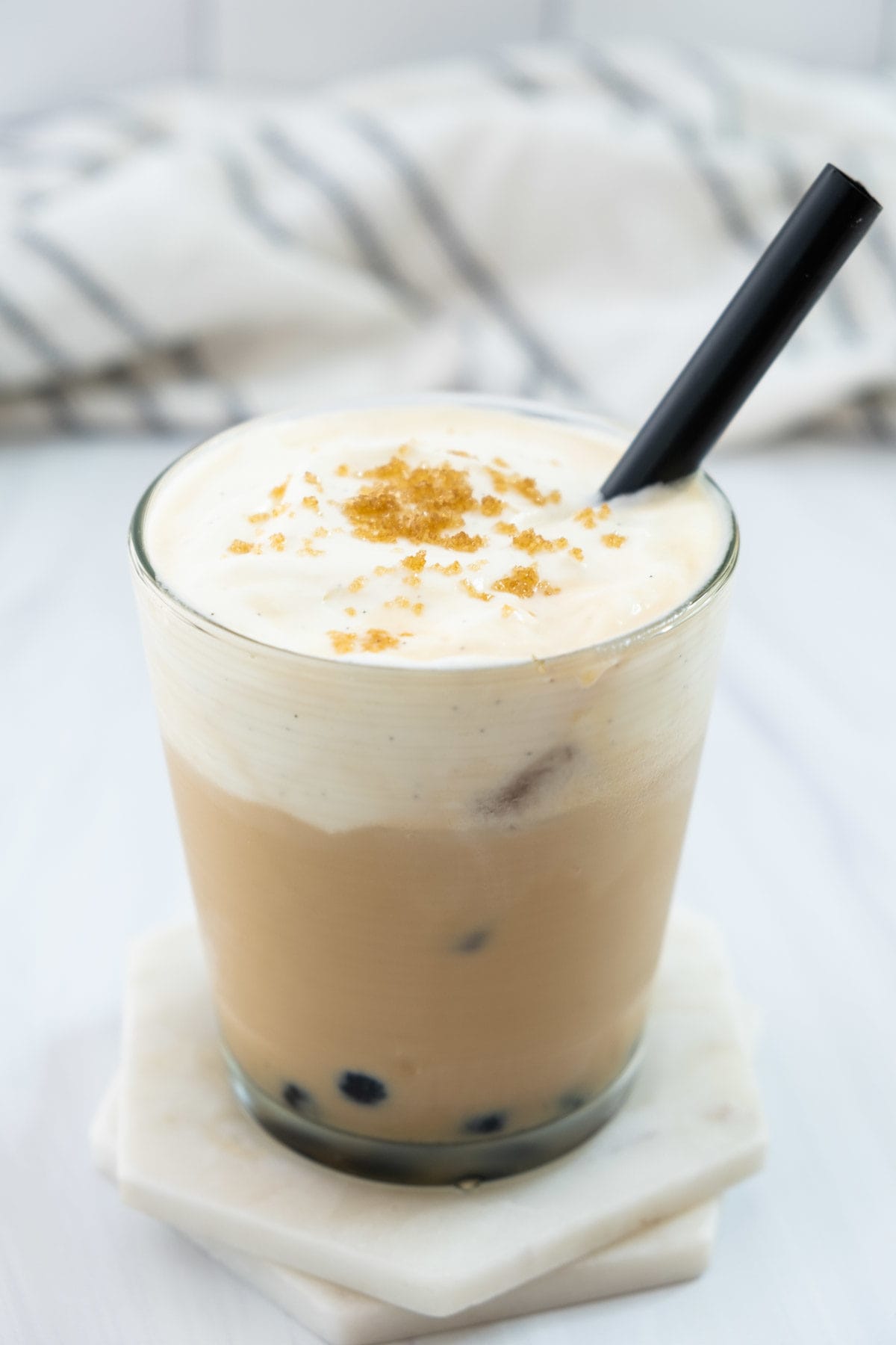 brown sugar iced milk tea