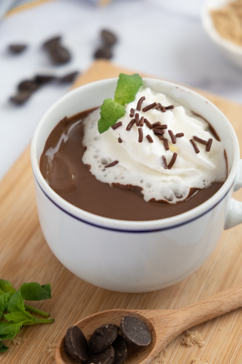 french hot chocolate in a cup