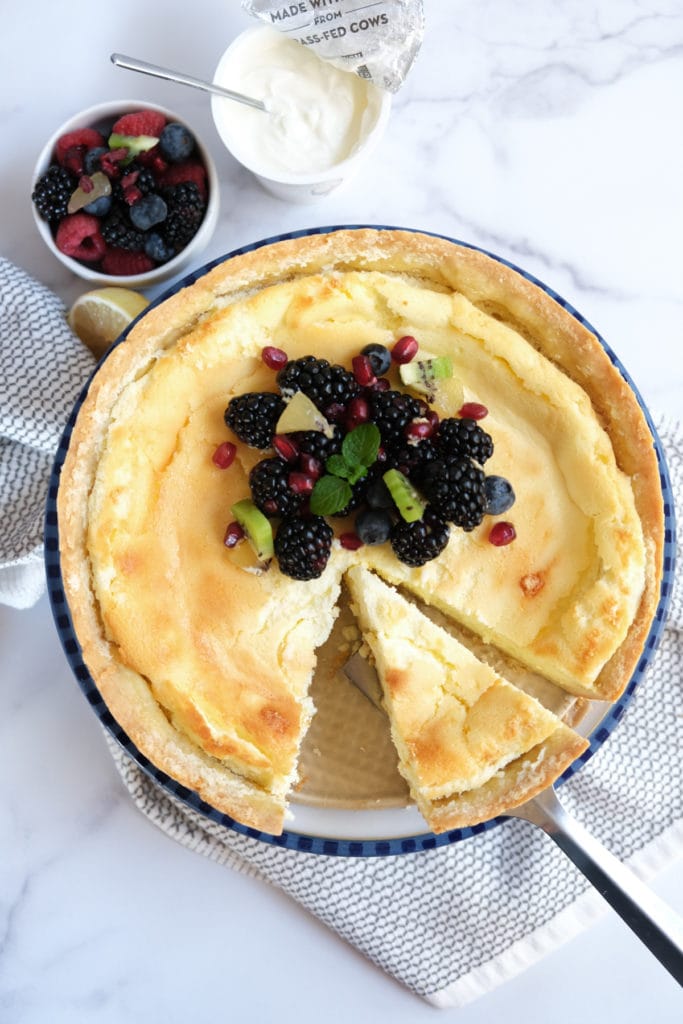 german cheesecake from above