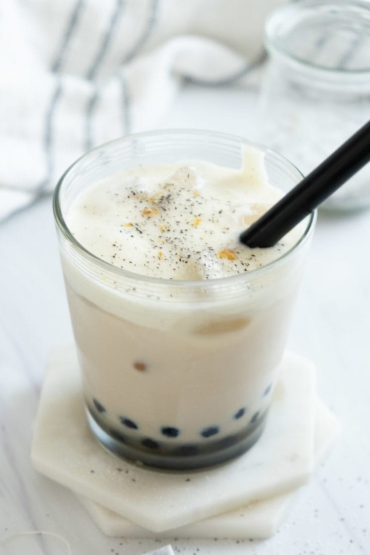 Iced Earl Grey Milk Tea (Bubble Tea)
